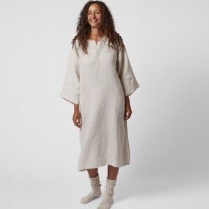 Parachute | Dresses | Parachute House Dress 0 Linen Organic Long Sleeve  With Pockets Oversized Sm | Poshmark